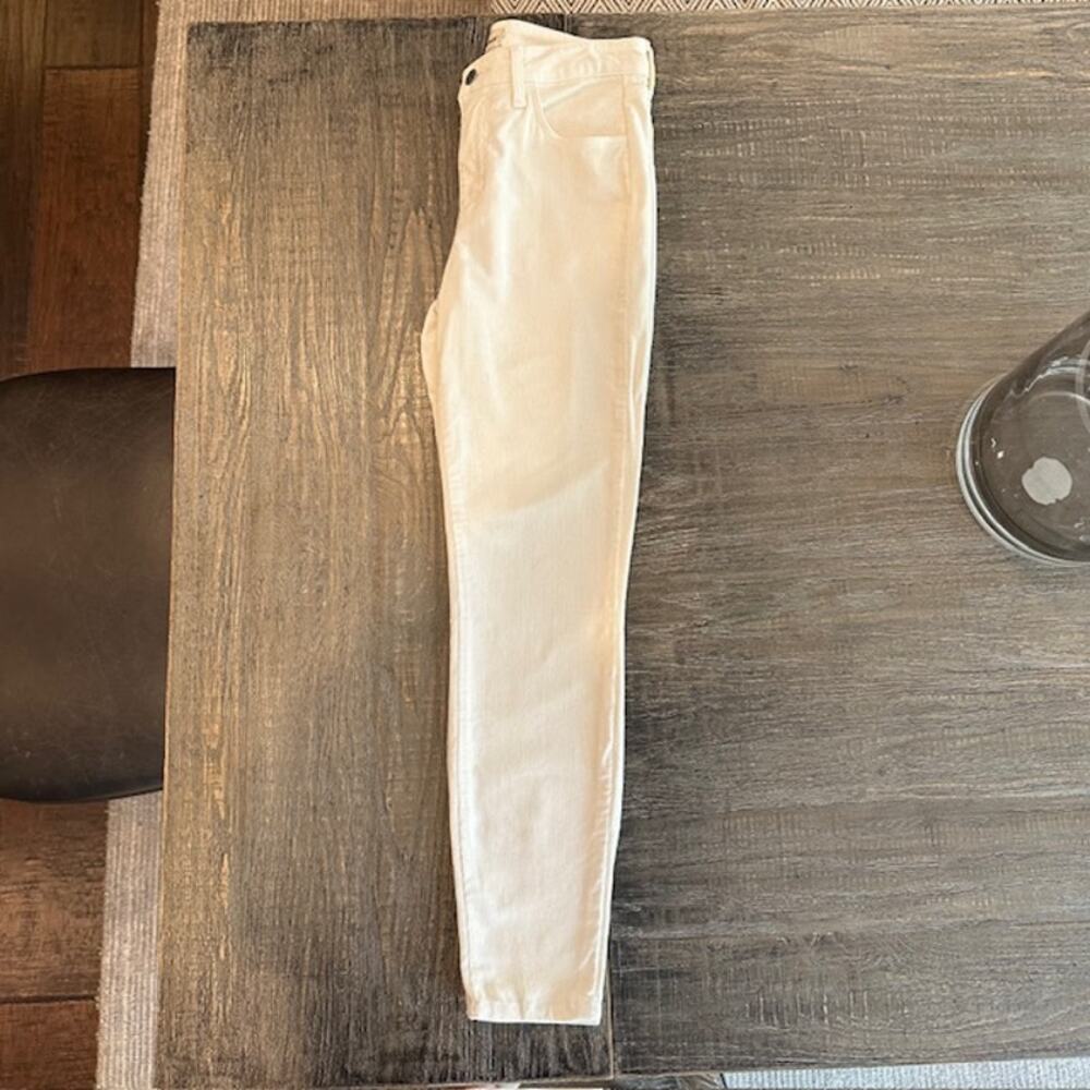 L'AGENCE Marguerite Skinny Cream Corduroy Pants Size: 25 - Picture 7 of 12